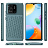 Xiaomi Redmi 10C Cover Thunder Series Grøn
