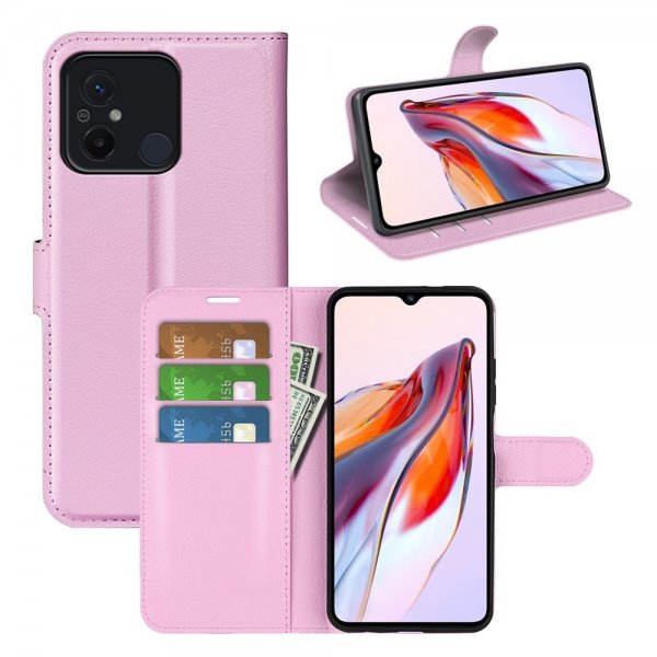 Xiaomi Redmi 12C Cover Litchi Pink
