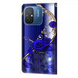 Xiaomi Redmi 12C Cover Motiv Blå Roser