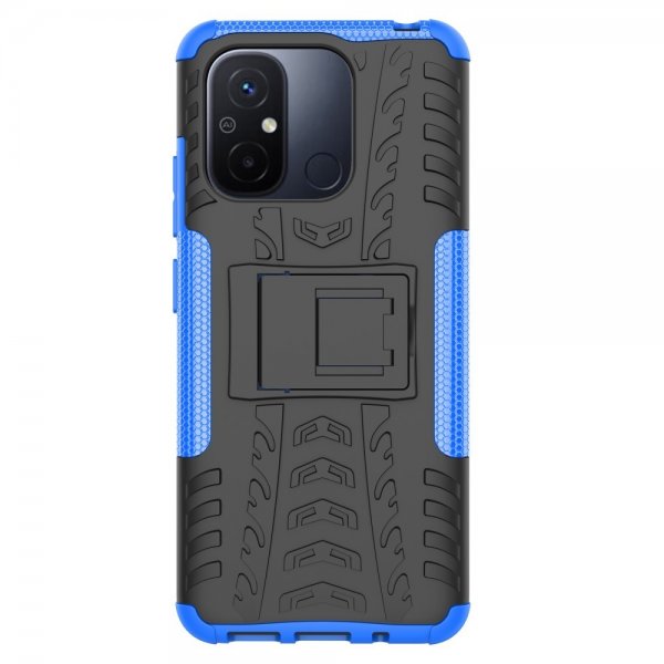 Xiaomi Redmi 12C Cover Dækmønster Stativfunktion Blå