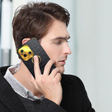 Xiaomi Redmi 12C Cover Krokodillemønster Finger Ring Rød