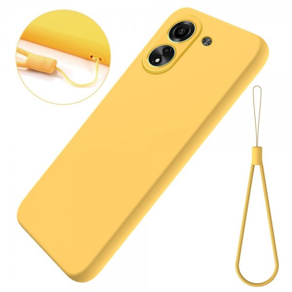 Xiaomi Redmi 13C Cover med Rem Silikone Gul