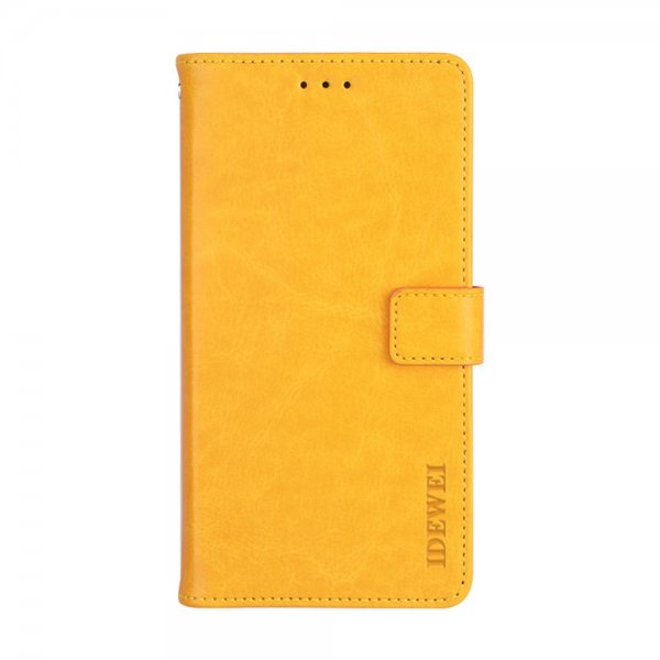 Xiaomi Redmi 9T Cover Lædertekstur Gul