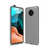 Mofi Xiaomi Redmi K30 Pro Cover Børstet Kulfibertekstur Grå
