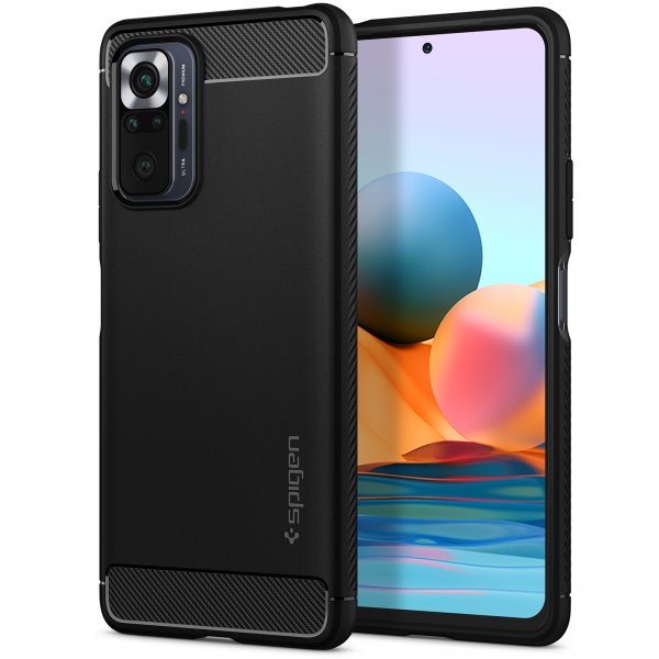 Spigen Xiaomi Redmi Note 10 Pro Cover Rugged Armor Mat Sort