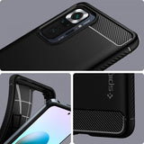 Spigen Xiaomi Redmi Note 10 Pro Cover Rugged Armor Mat Sort