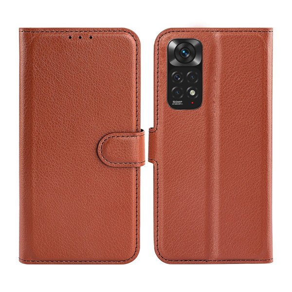 Xiaomi Redmi Note 11 Etui med Kortlomme Brun