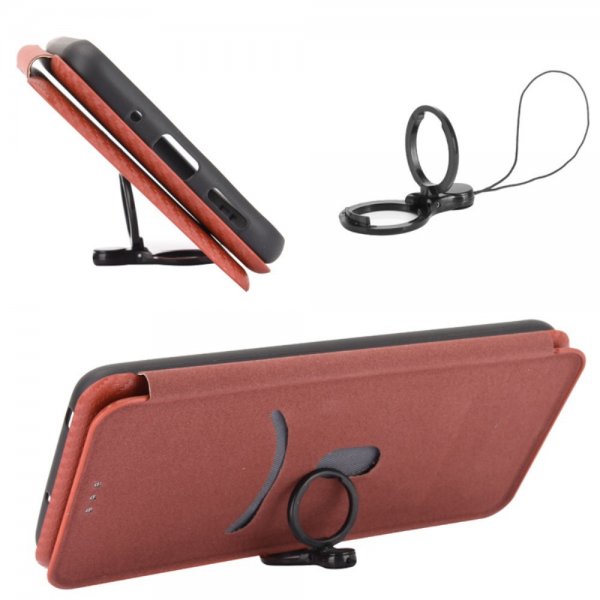 Xiaomi Redmi Note 13 4G Cover Kulfibertekstur Brun