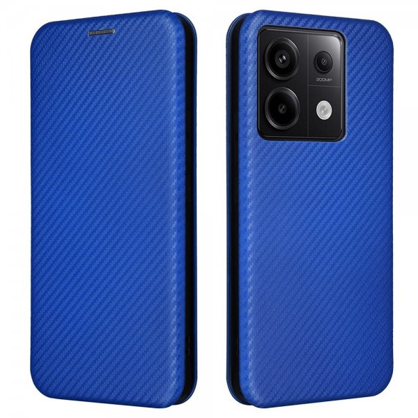 Xiaomi Redmi Note 13 5G Cover Kulfibertekstur Blå