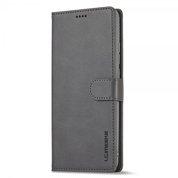 Lc.Imeeke Xiaomi Redmi Note 13 5G Cover med Kortrum Stativfunktion Grå