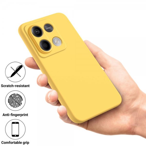 Xiaomi Redmi Note 13 5G Cover med Rem Silikone Gul