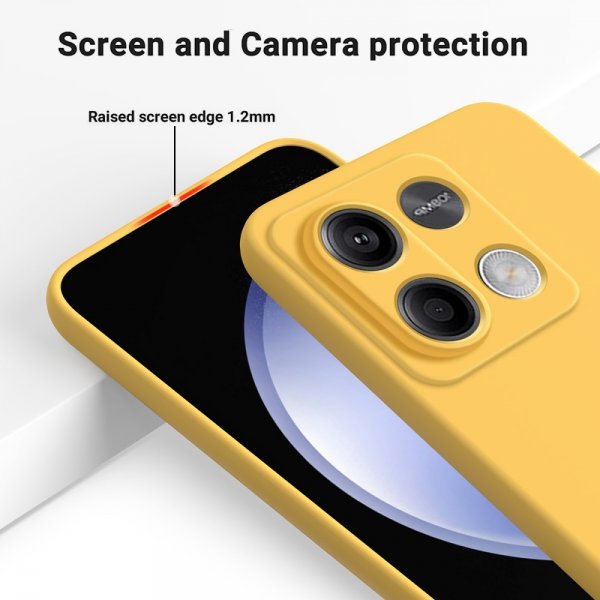 Xiaomi Redmi Note 13 5G Cover med Rem Silikone Gul