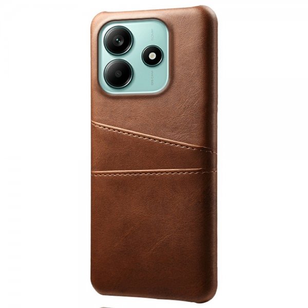 Xiaomi Redmi Note 14 5G Cover med to Kortlommer Mørkebrun