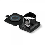 Xqisit Oplader 2-i-1 Bærbar Trådløs Oplader MagSafe