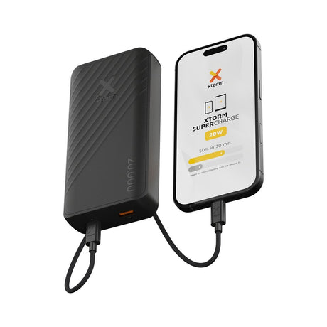 Xtorm Powerbank Go2 20 000 mAh 20W Sort