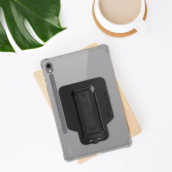 Armor-X Samsung Galaxy Tab S9 Skal Corner Protection Case Håndrem Kickstand X-Mount