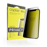 iPhone X/Xs/11 Pro Skærmbeskytter ExoGlass Privacy Curved