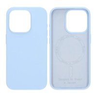 iPhone 15 Pro Cover Silikone MagSafe Blå