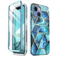iPhone 14 Plus Cover Cosmo Blue Marble
