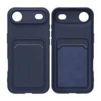 iPhone Air Cover Kortholder Blå