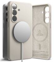 Samsung Galaxy S26 Cover Silicone Magnetic Beige