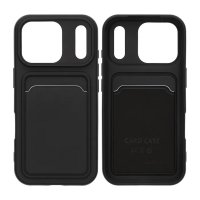 iPhone 17 Pro Cover Kortholder Sort