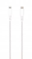 Kabel Longlife Braided USB-C/Lightning 1.5m Hvid