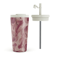 Flaske Termokrus med låg og sugerør Tender Kiss