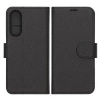 Samsung Galaxy S25 Edge Etui med Kortholder Stativfunktion Sort