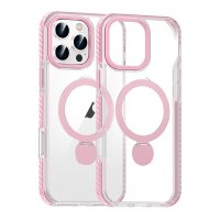 iPhone 16 Pro Cover Ring Stand MagSafe Lyserød