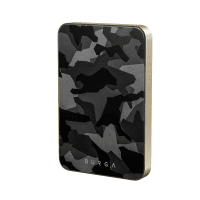 Powerbank MagSafe 5000 mAh Night Black Camo Guld