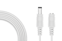 Forlængerledning til overvågningskamera 4,5 m Hvid