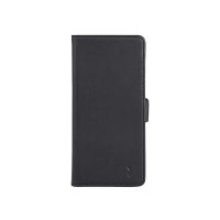 Nokia C32 Etui 3 Kortholder Sort