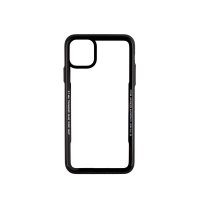 iPhone 11 Pro Max Cover Hærdet Glas Klar Sort
