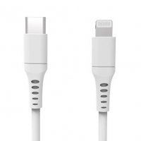 Ladekabel USB-C til Lightning 3m MFI Hvid