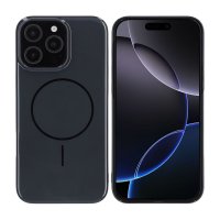 iPhone 16 Pro Max Cover TPU MagSafe Glat Sort