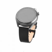 Samsung Galaxy Watch 22mm Armbånd Leather Strap Sort