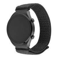 Samsung Galaxy Watch 22mm Armbånd Nylon Sporty Strap Grå