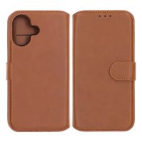 iPhone 17 Etui Kortholder til 4 kort Aftageligt cover Brun