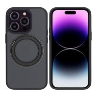 iPhone 14 Pro Cover Roterbart Stativ Sort