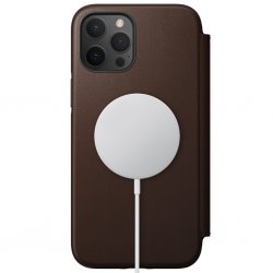 iPhone 12 Pro Max Fodral Rugged Folio MagSafe Rustic Brown