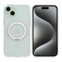 iPhone 15 Plus Cover Roterbart Stativ Transparent