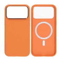 iPhone 17 Pro Cover Kunstlæder MagSafe Orange