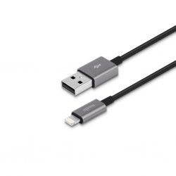USB-A ladekabel til Lightning 3m Sort