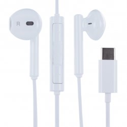 AM33 / CM33 Stereo Høretelefoner USB Type-C Kontakt Hvid
