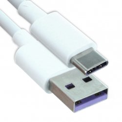 AP71 / HL-1289 Quick Charger Kabel USB till USB Type-C 1m Hvid