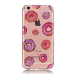 Apple iPhone 6/6s MobilCover TPU Klar Doughnuts