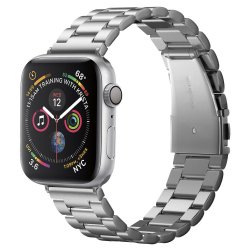 Apple Watch 42/44/45mm Armbånd Modern Fit Sølv