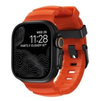 Apple Watch 44/45/46mm/Ultra 49mm Armbånd Rocky Point Sort Magma