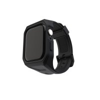 Apple Watch 45mm (Series 7/8) Armbånd Scout Plus Sort